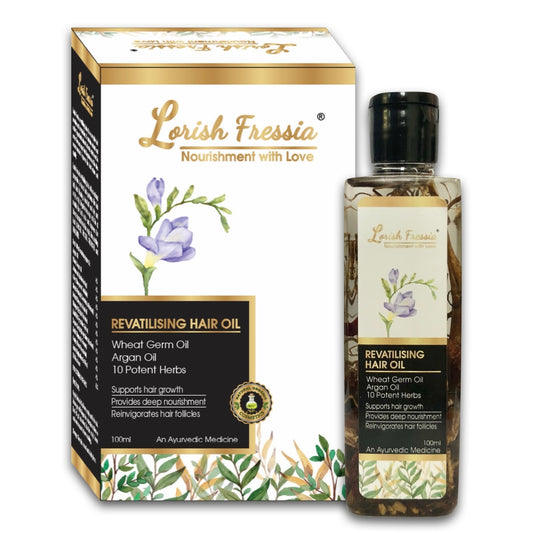 Lorish fressia revitilising ayurvedic hair oil